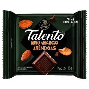 Talento Amêndoas Meio Amargo  (85g)