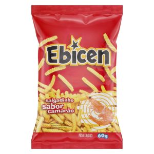 Salgadinho Camarão Ebicen Pacote 60g