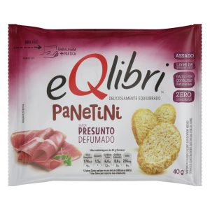 Snack Presunto defumado Eqlibri Panetini Pacote 40g